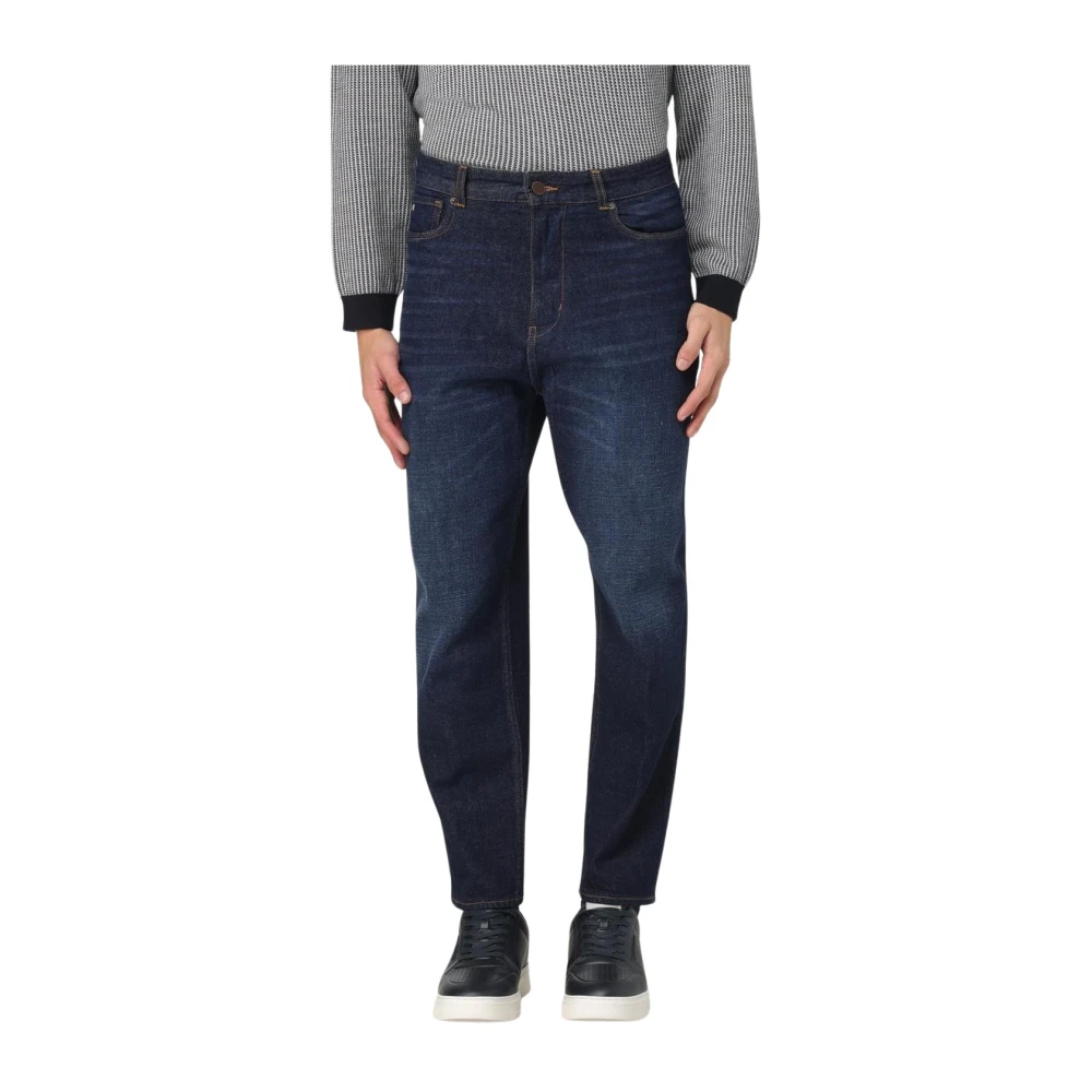 Emporio Armani Men's Blue Slim Fit Jeans, W28, Modern Fit Denim Jeans
