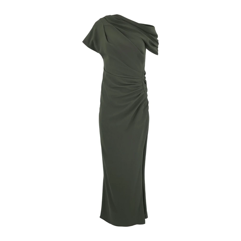 Simkhai Eén-Schouder Gedrapeerde Midi Jurk Green Dames