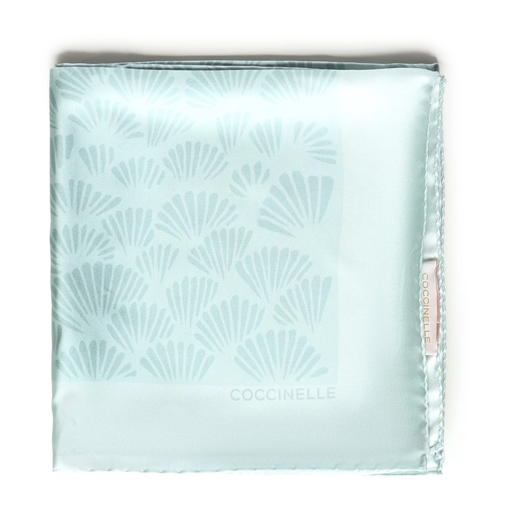 Coccinelle Women's Blue Silk Scarves, One Size, Silk Scarf