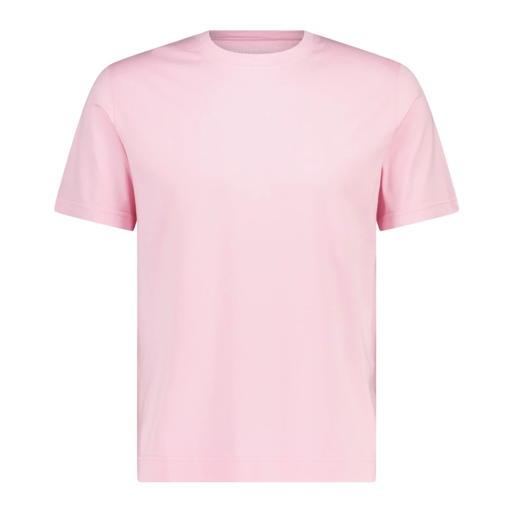 Fedeli Katoenen T-shirt met ronde hals Pink Heren