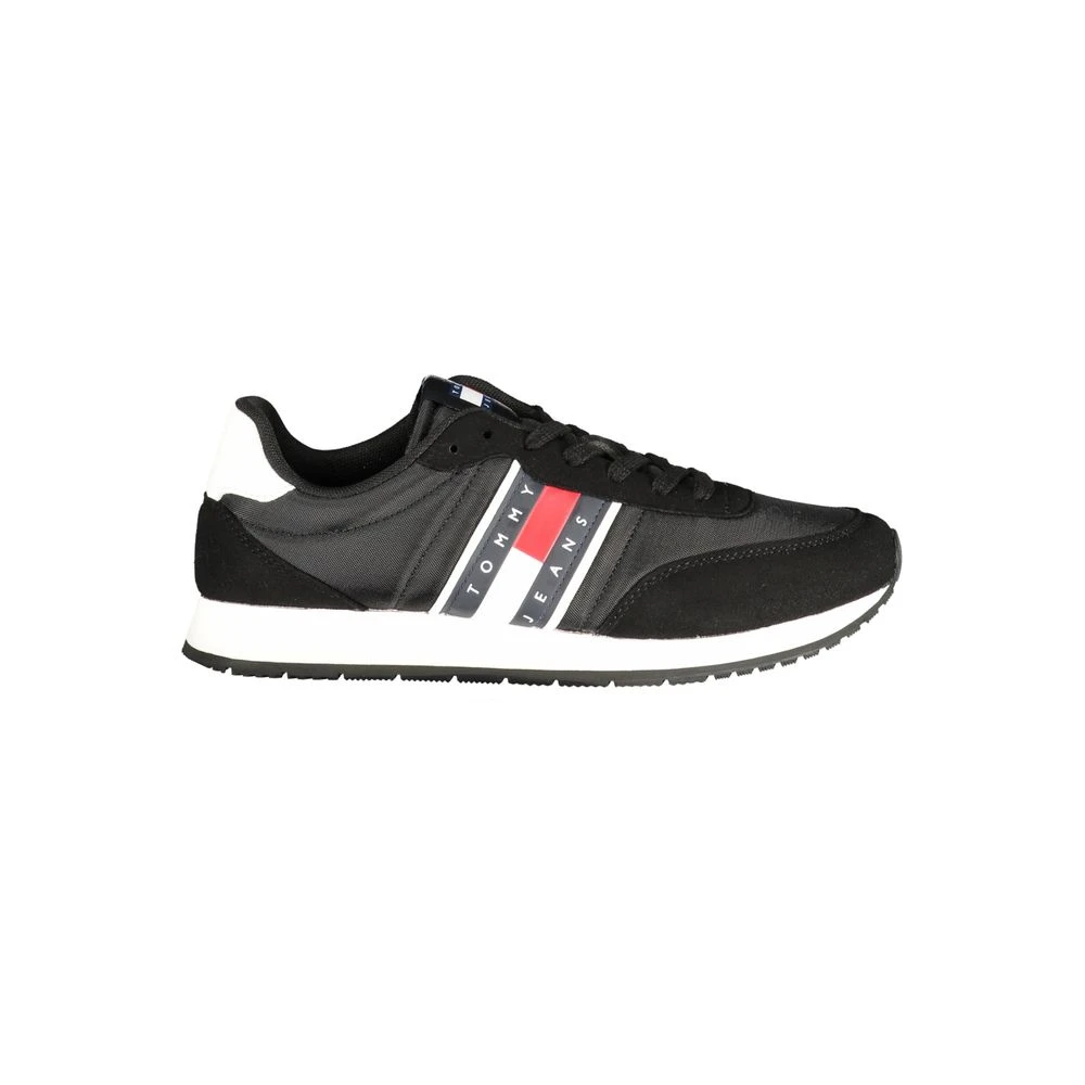 Tommy Hilfiger Black Polyurethane Men Sneaker - EU42/US9 - Image 3