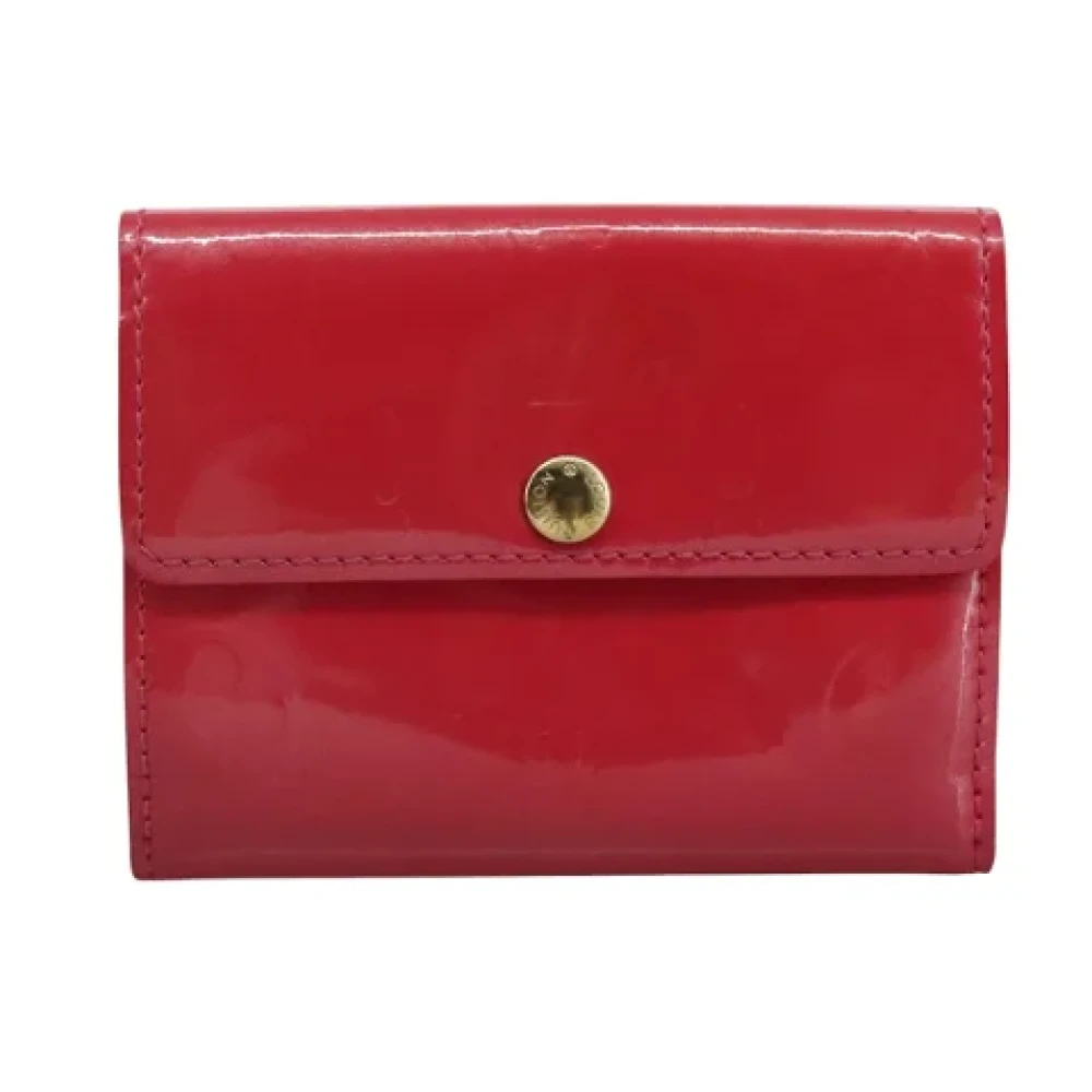 Louis Vuitton Vintage Pre-owned Leather wallets Red Dames