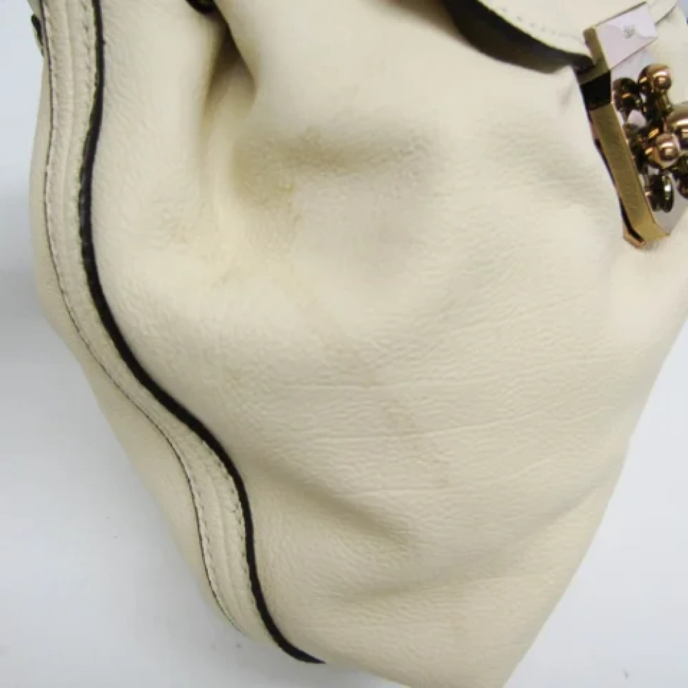 Chloé Pre-owned Leather handbags Beige Dames