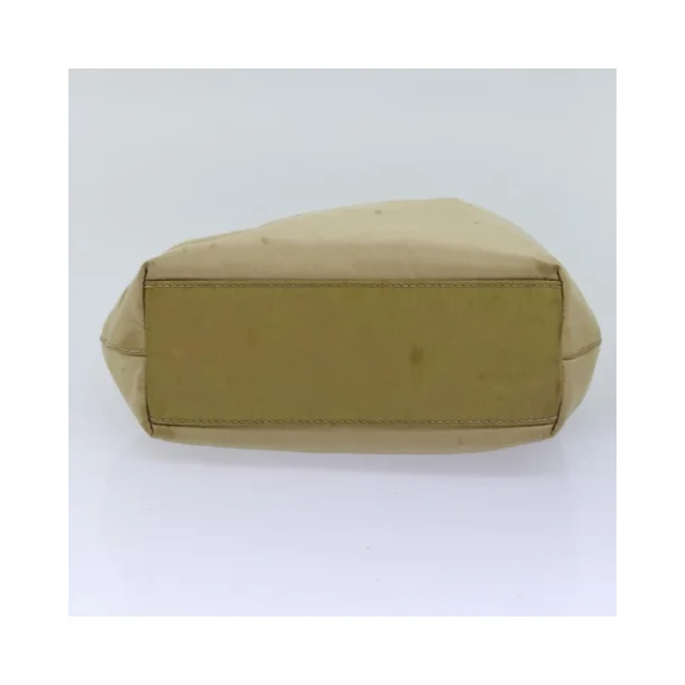 Dior Vintage Pre-owned Nylon handbags Beige Dames