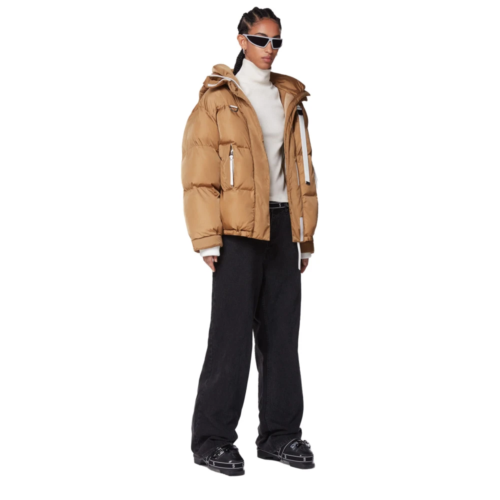 Shoreditch SKI Club Stijlvolle Pufferjas Beige Dames