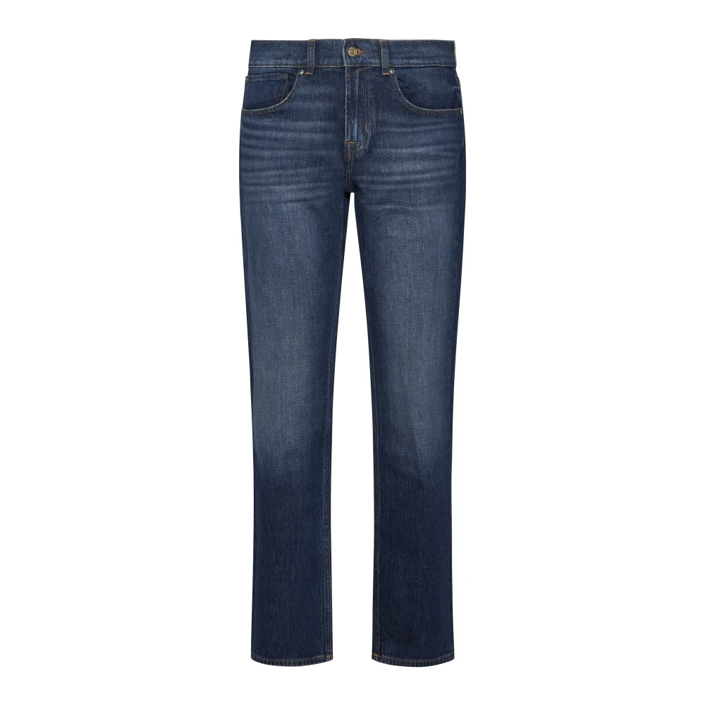 7 For All Mankind Blauwe Straight Upgrade Jeans Blue Heren