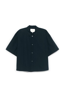 chemise-bleue-manches-courtes