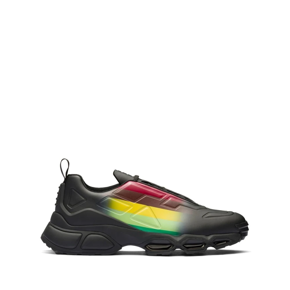 Prada MultiColour Platta Skor med Logodetaljer Multicolor, Herr