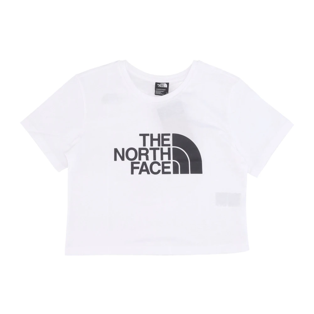 The North Face Wit Cropped Easy Tee Korte Mouw White Dames