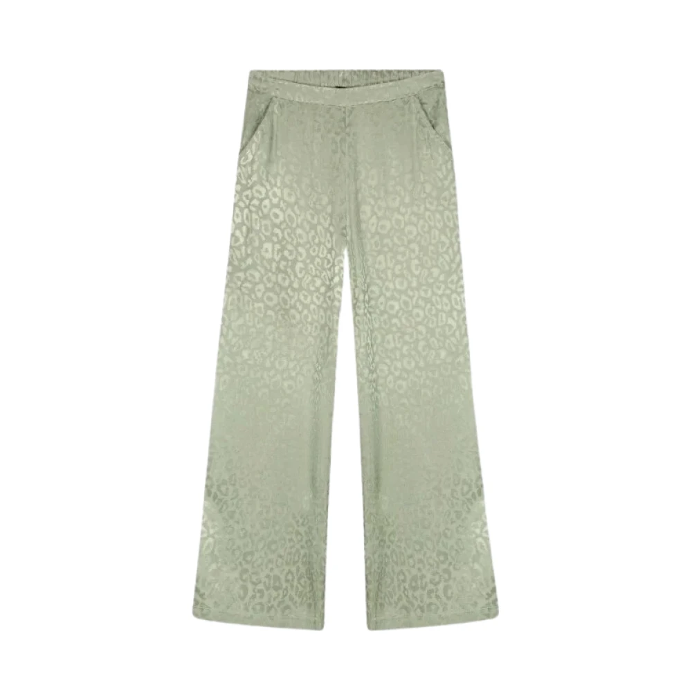 Alix The Label Wijde Broek Green Dames