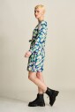 robe-bleue-multicolore-lys