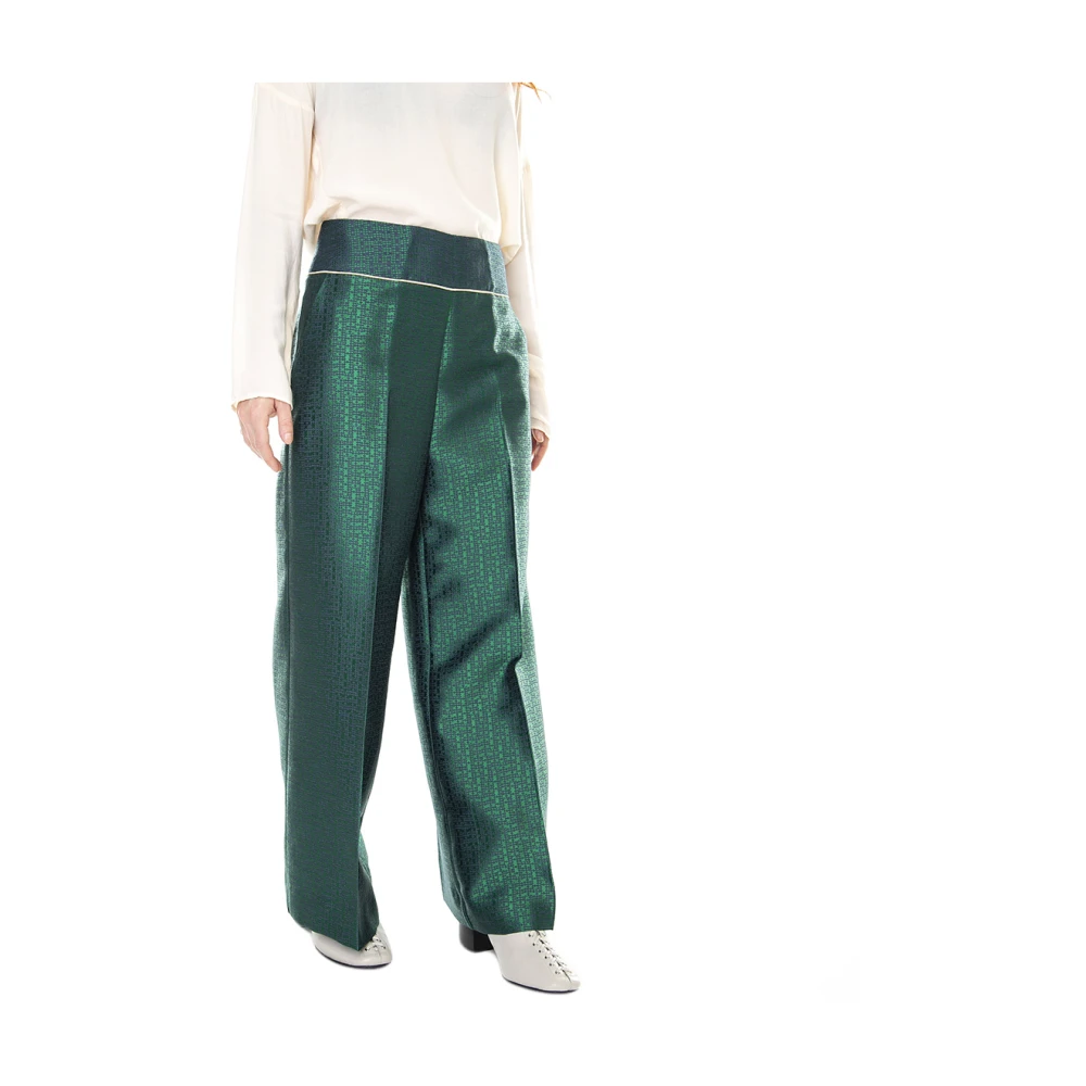Alessia Santi Trousers Green Dames