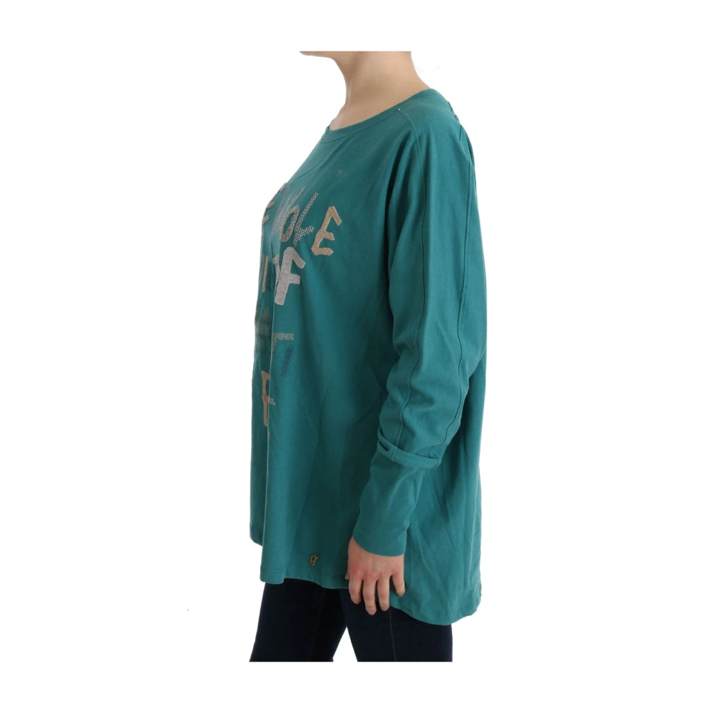 John Galliano Elegante katoenen trui in groen Green Dames