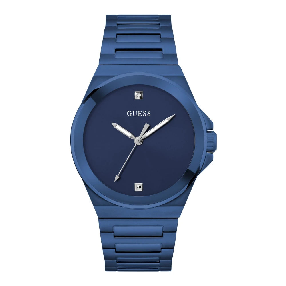 Guess Men's Blue Watches, One Size, Watch Vinyl Gw0833g1