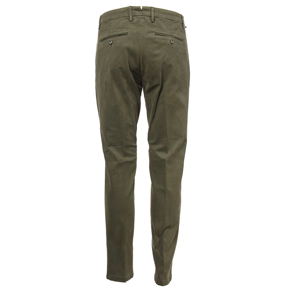 Siviglia Katoenen broek met Amerikaanse zakken Green Heren