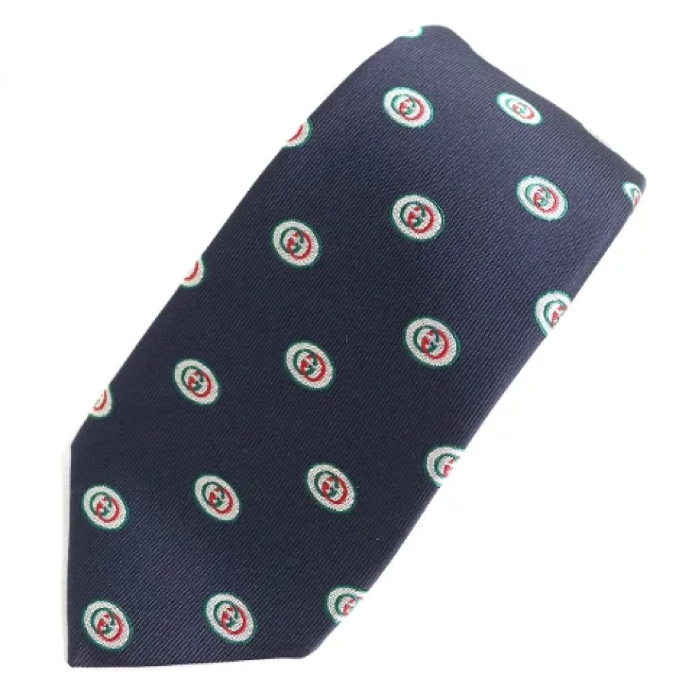 Gucci Vintage Pre-owned Canvas home-office Blue Heren