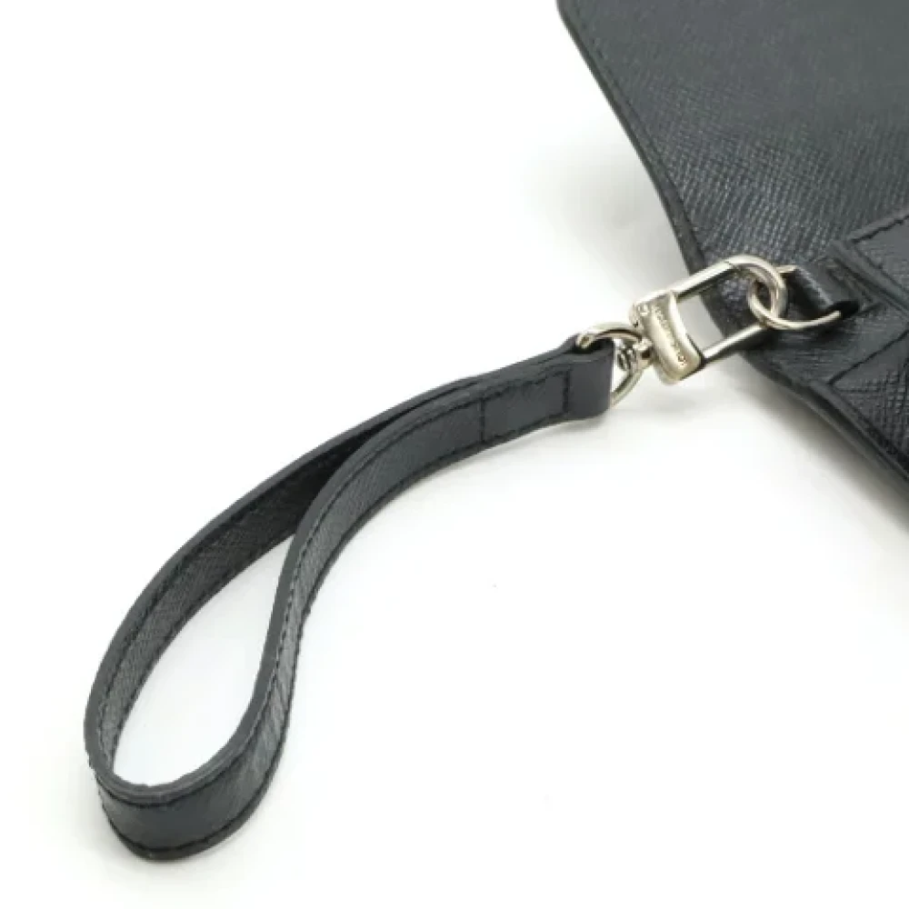 Louis Vuitton Vintage Pre-owned Leather clutches Black Dames