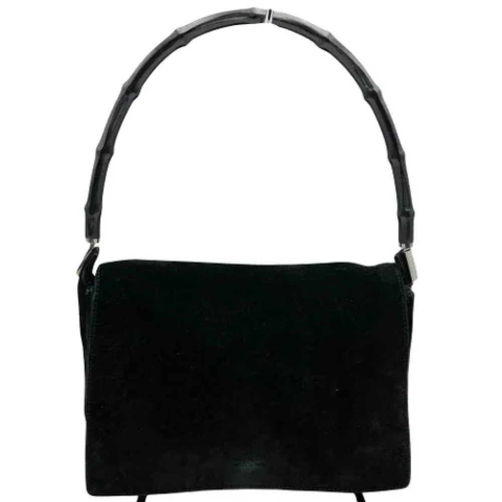 Gucci Vintage Pre-owned Suede shoulder-bags Black Dames