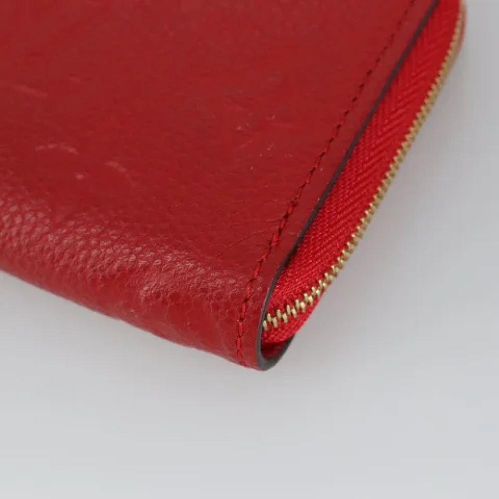Louis Vuitton Vintage Pre-owned Leather wallets Red Dames