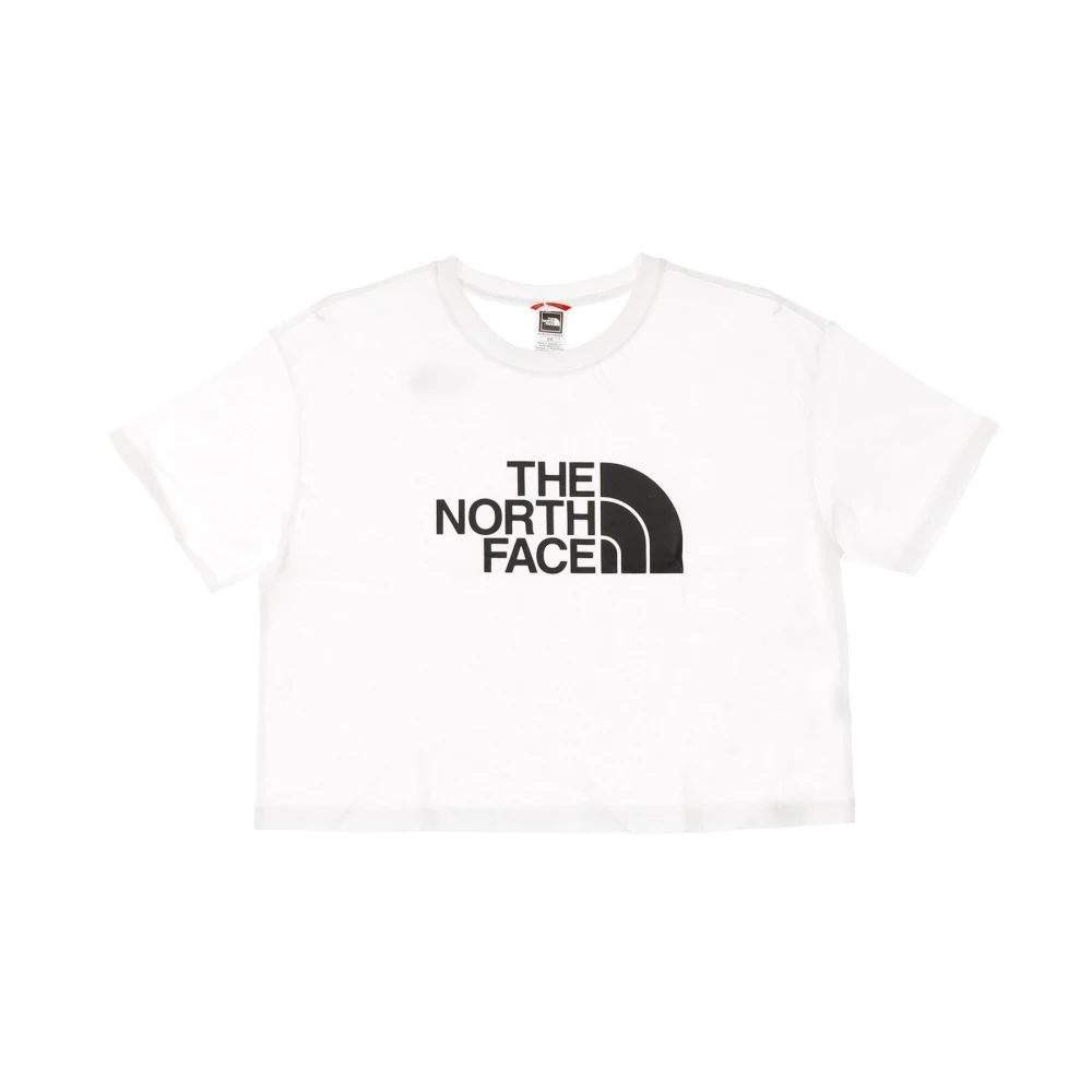 The North Face Cropped Easy Tee Wit White Dames