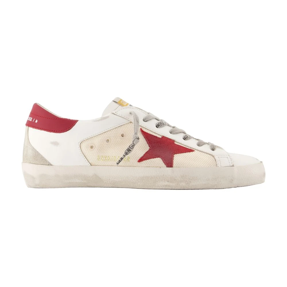 Golden Goose Beige Sneakers, Male, 6 Uk, Super-Star Trainers