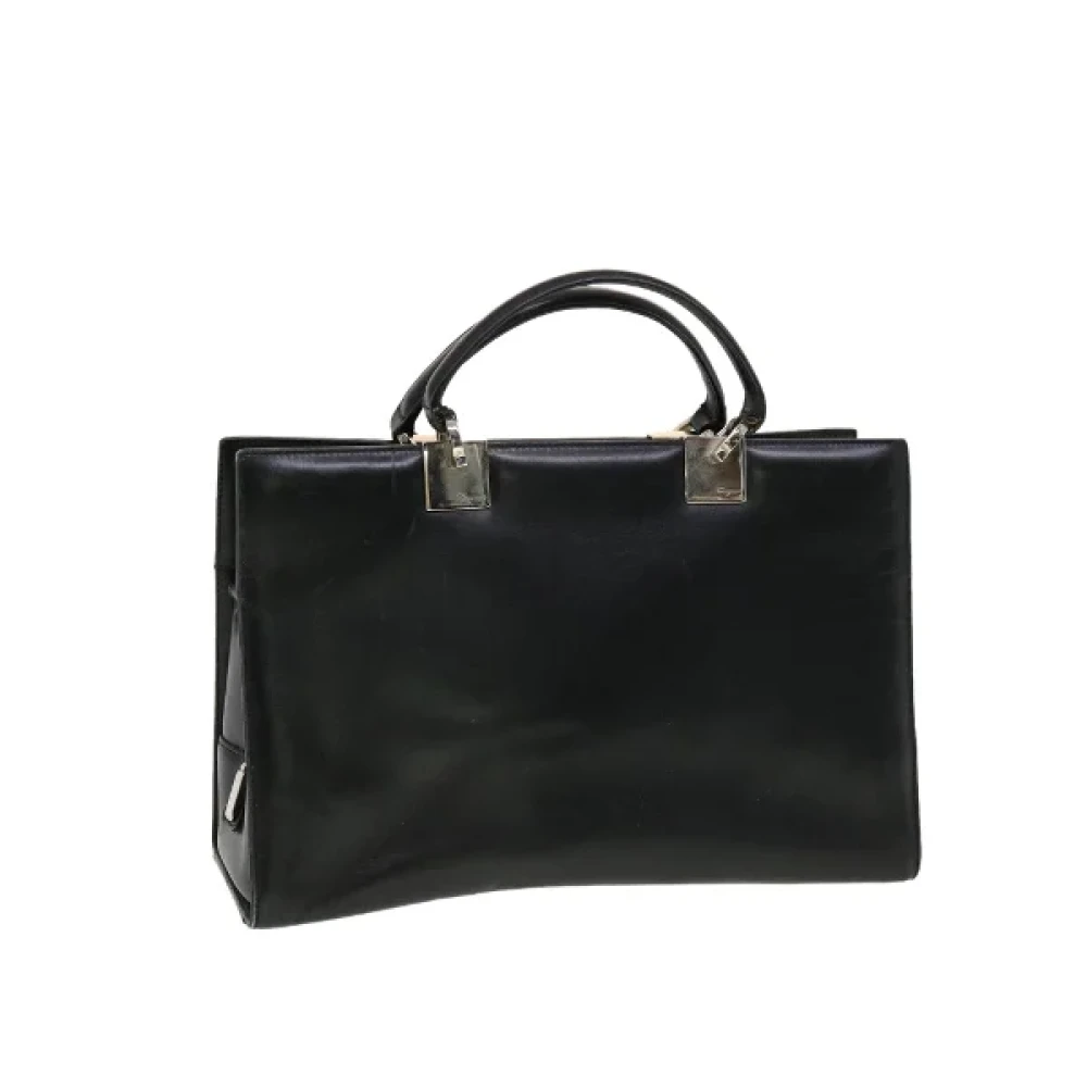 Salvatore Ferragamo Pre-owned Leather handbags Black Dames