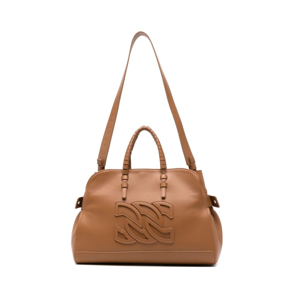 Casadei Brown Park Avenue Tote Bag - Female - Handbags - One Size - Bags