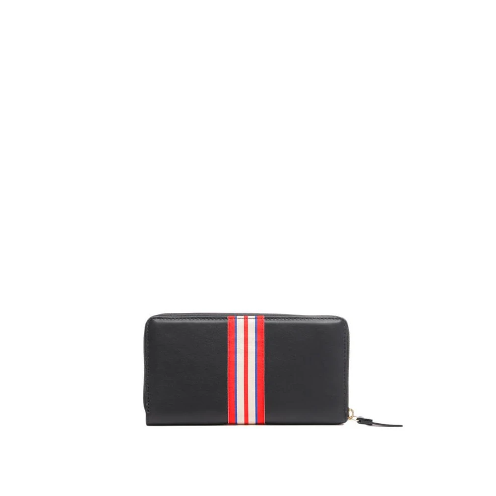 Ines De La Fressange Paris Le Parisien zwart leren portemonnee Black Dames