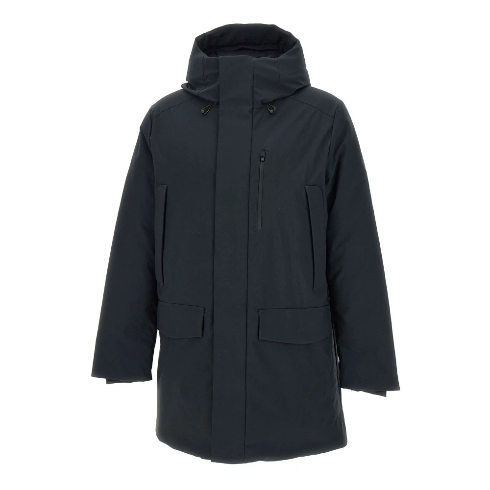 Save The Duck Zwarte Parka Jas met Capuchon Black Heren