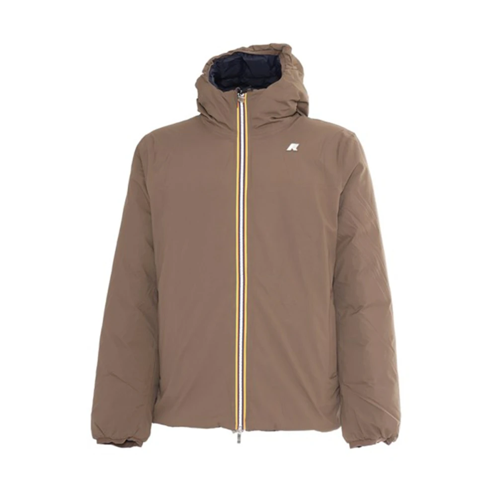 K-way Omkeerbare Thermojas Bruin Blauw Brown Heren