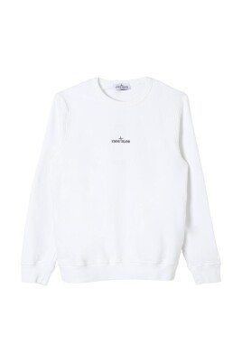 pull-blanc-enfants-col-rond