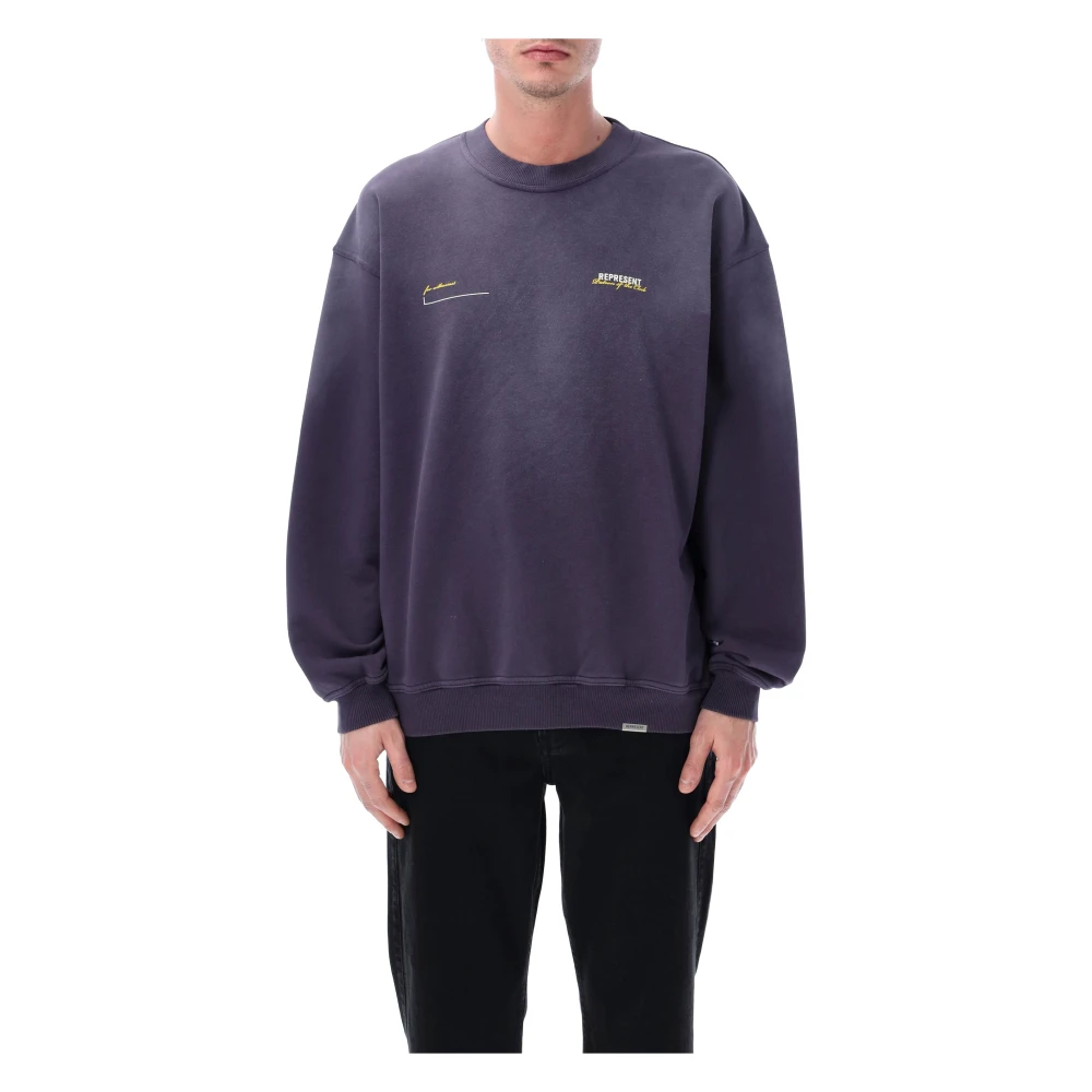 Represent Hombre Morado Sudaderas, Púrpura, Talla: L