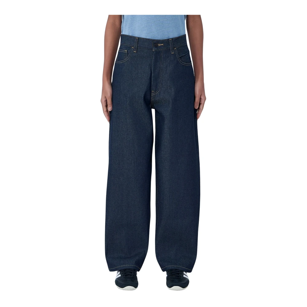 Carhartt Wip Women's Blue Brandon Pant - Loose Fit Jeans - S - Jeans