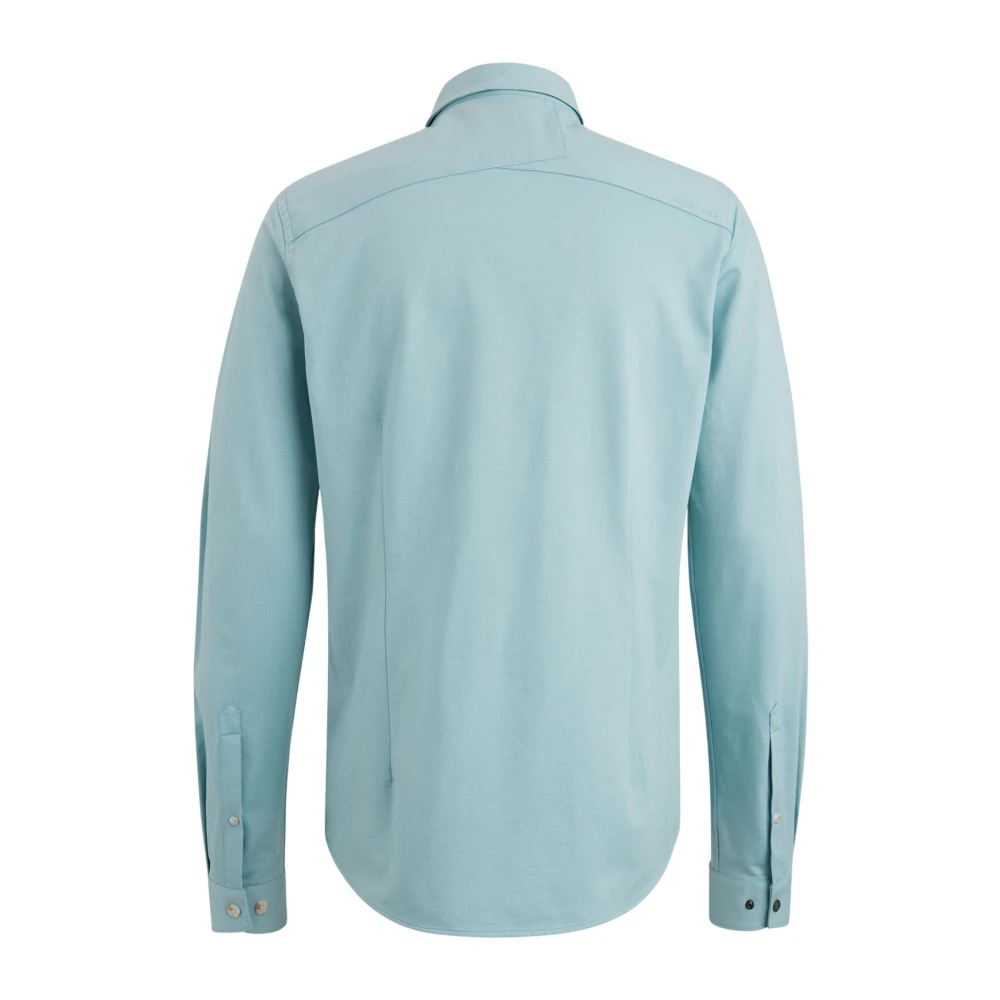 Cast Iron Twill Jersey 2 Tone Overhemd Blue Heren