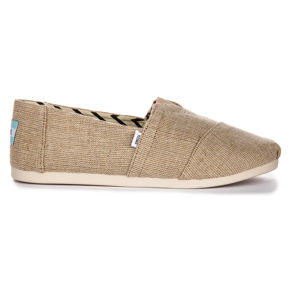 Toms Beige Espadrilles, Male, 9 Uk, Natural Canvas Men's Espadrilles
