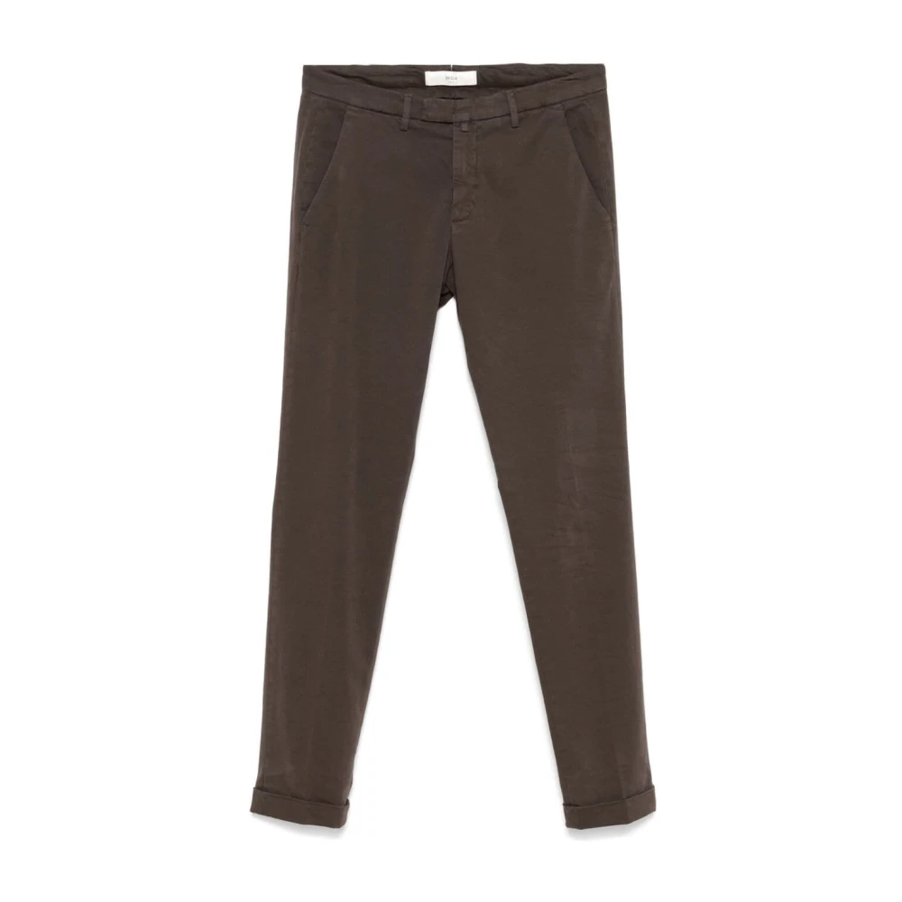Briglia Moderne Slim-Fit Broek Brown Heren