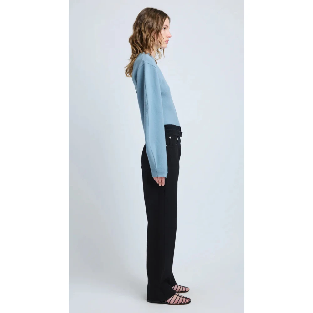Proenza Schouler Blauwe Pofmouwtrui Blue Dames