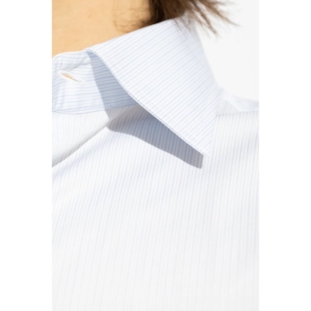 Giorgio Armani Overhemd met gestreept patroon White Heren