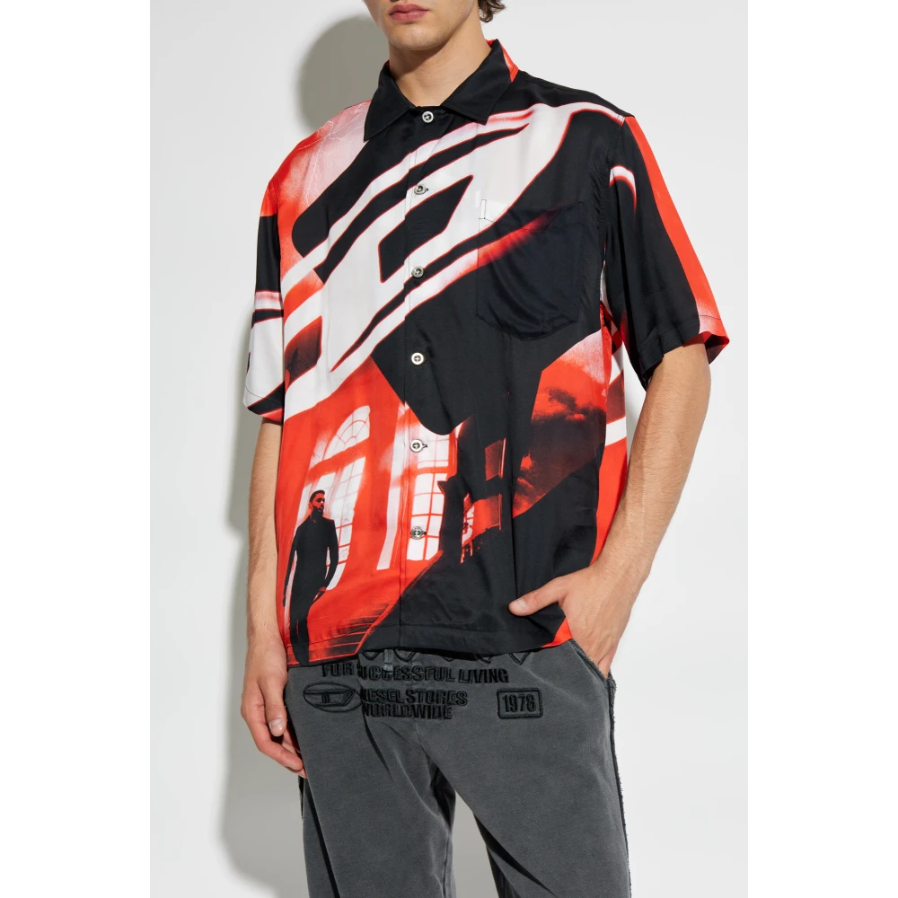 Diesel Shirt `Bmowt-Adrian` Multicolor Heren