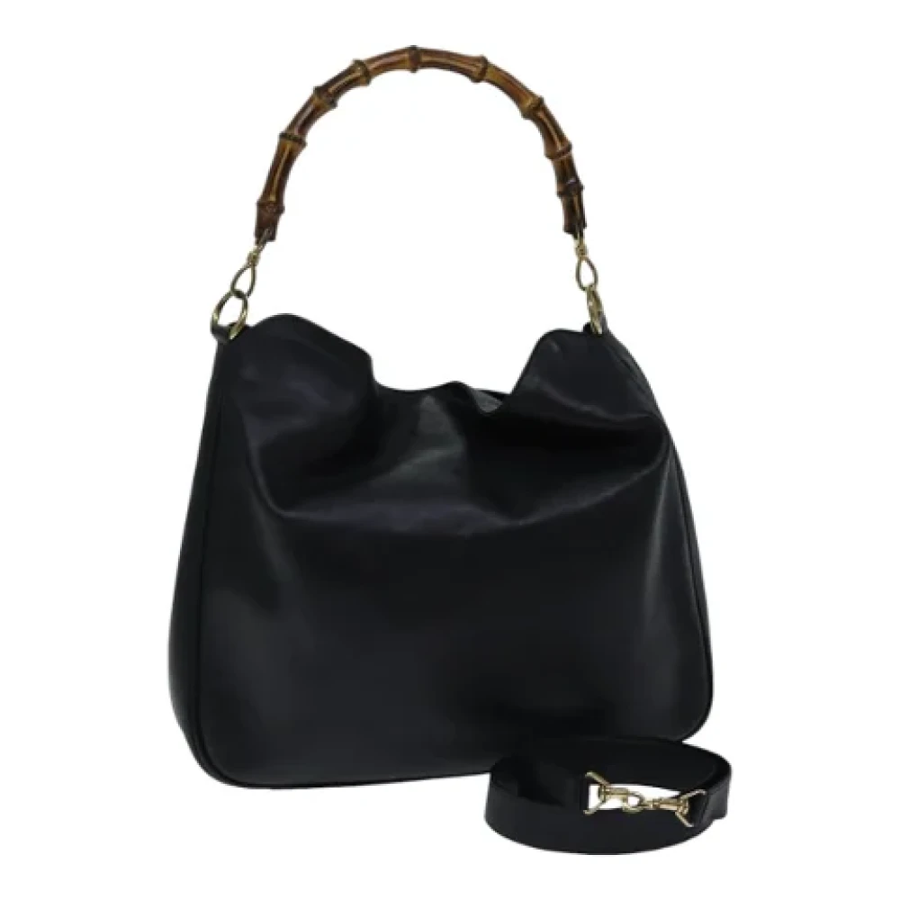 Gucci Vintage Pre-owned Leather handbags Black Dames