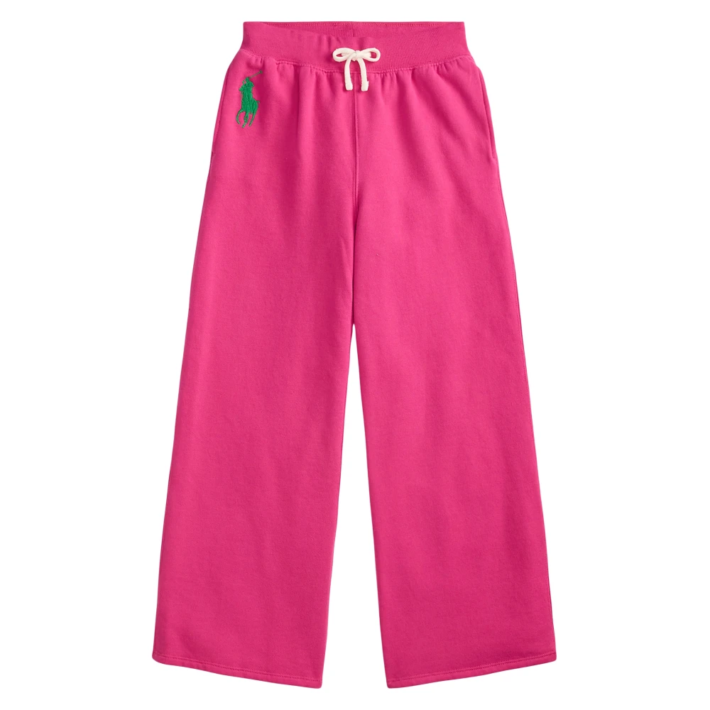Ralph Lauren Girls Pink Sweatpants, 16 Y, Logo Joggers