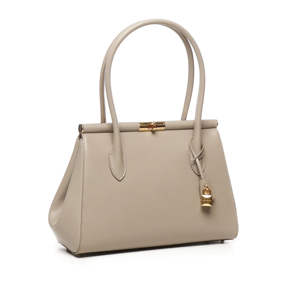 Dolce & Gabbana Marlene Tas in Beige Palmellato Leer Beige Dames