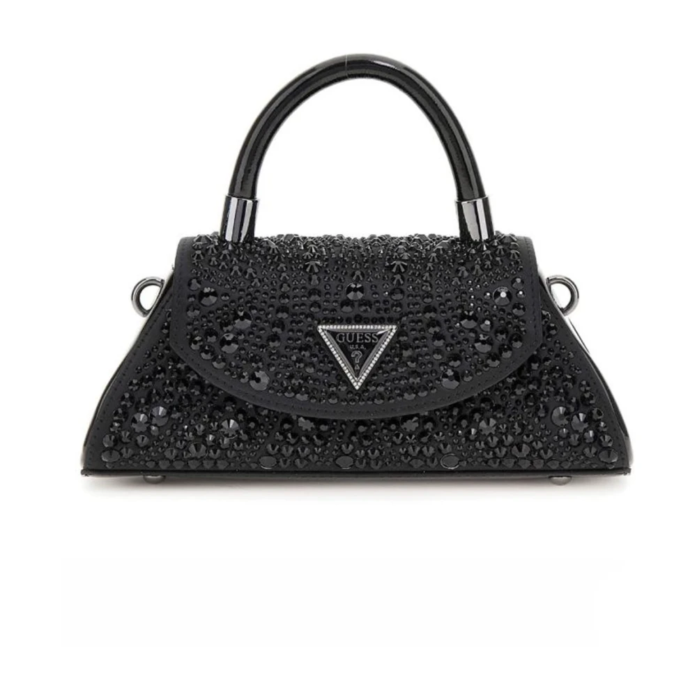 Guess Zwarte Strass Handtas Handmodel Black Dames