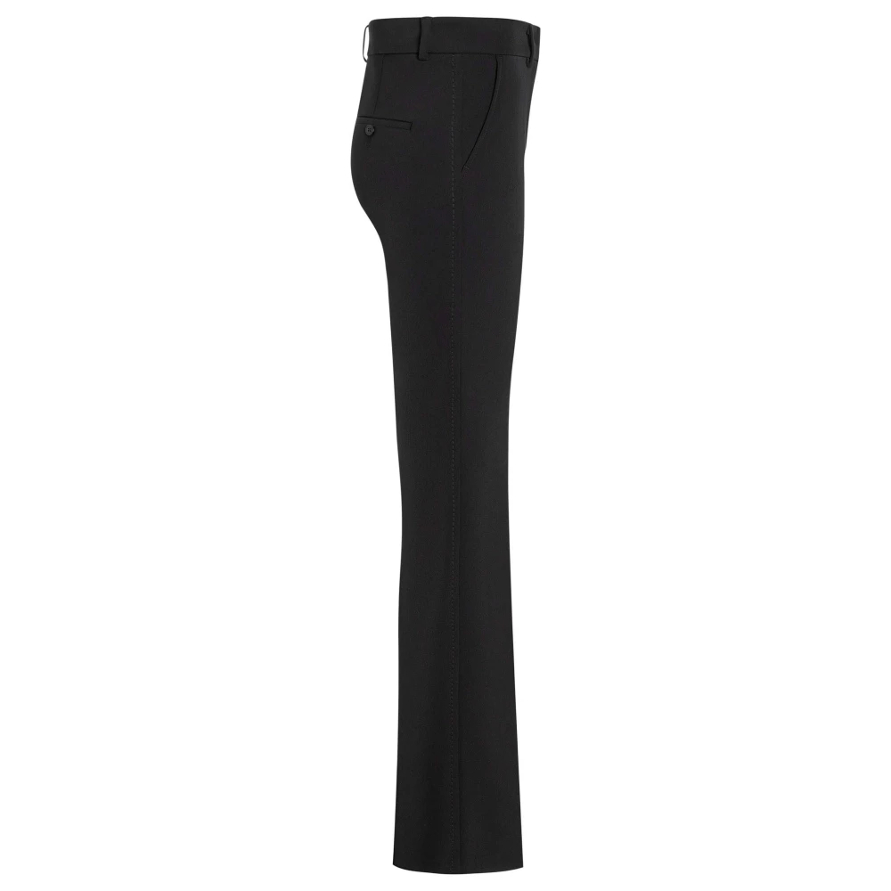 CAMBIO Tijdloze zwarte broek met flatterende pasvorm en hoogwaardige materialen Black Dames