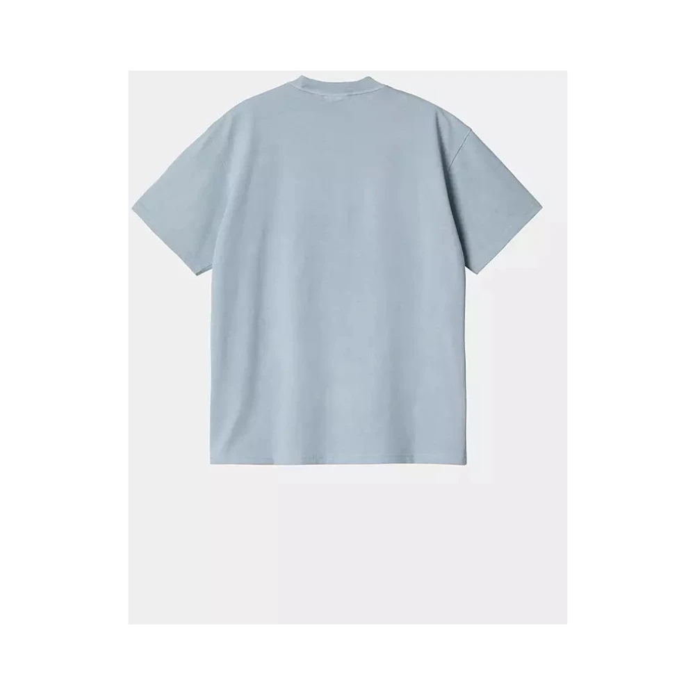 Carhartt WIP Duster Script T-Shirt Misty Sky Blue Heren