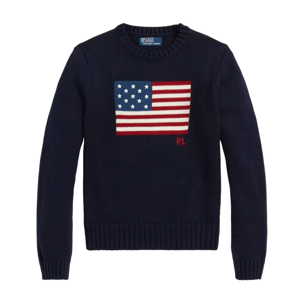 Ralph Lauren Boys Blue Kids Knitwear, 14 Y, Maglia In Cotone
