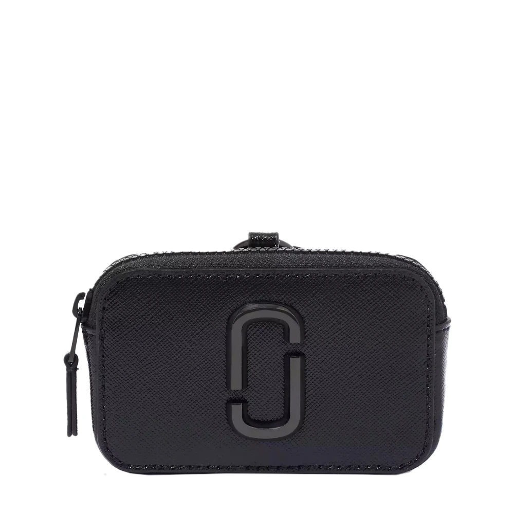 Marc Jacobs Women's Black Nano Snapshot Charm Leather Bag