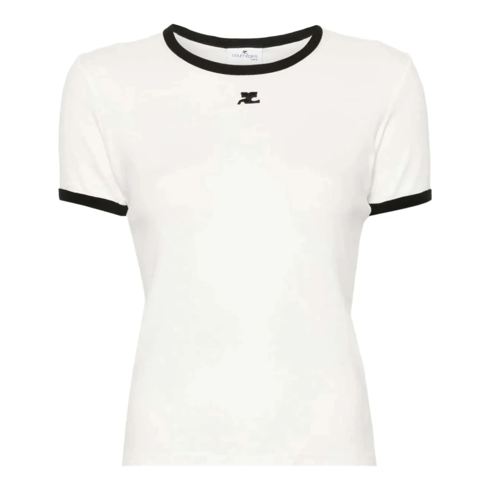 COURREGES - Signature Contrast T-Shirt - Donna - Taglia L - Immagine 6