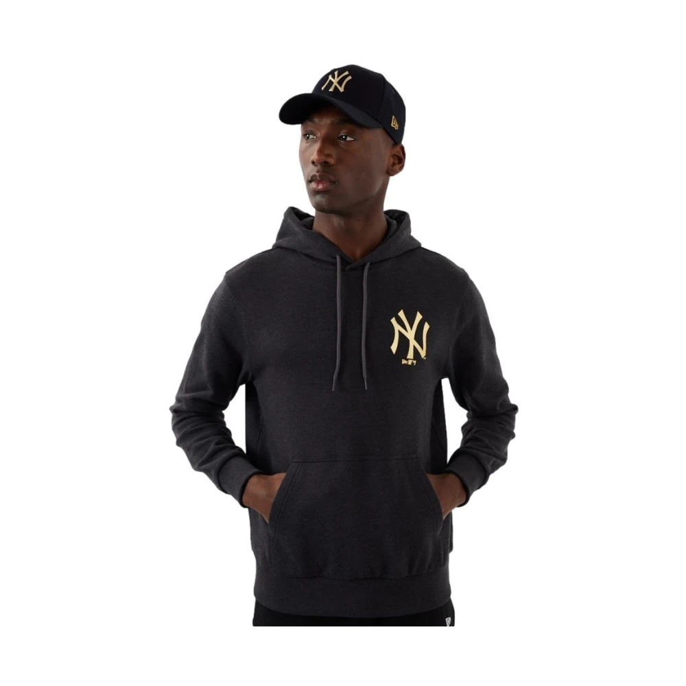 New era Gouden Yankees Folie Hoodie Black Heren