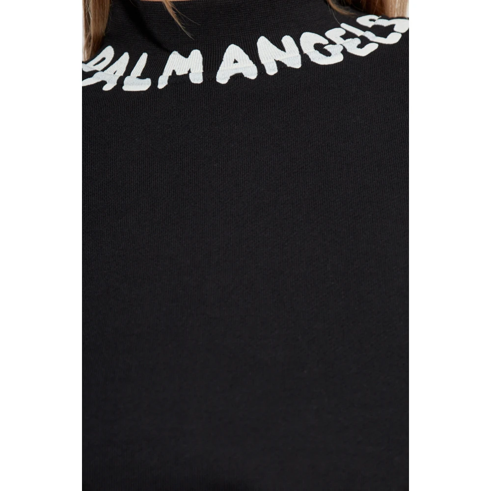 Palm Angels Sweatshirt met logo Black Dames